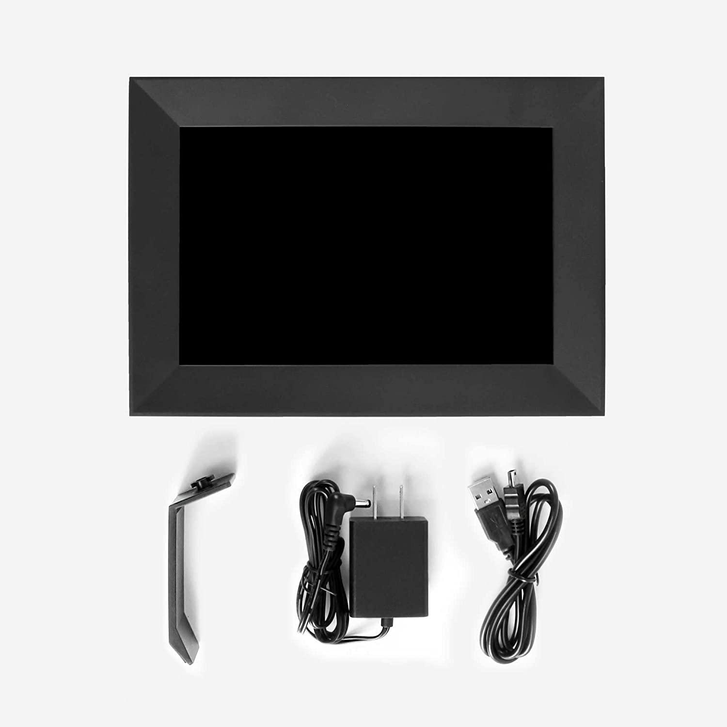 Aluratek Aluratek 10"" WiFi Digital Photo Frame with Touchscreen IPS LCD Display and 8GB Built-in Memory, ASHDPWM10S