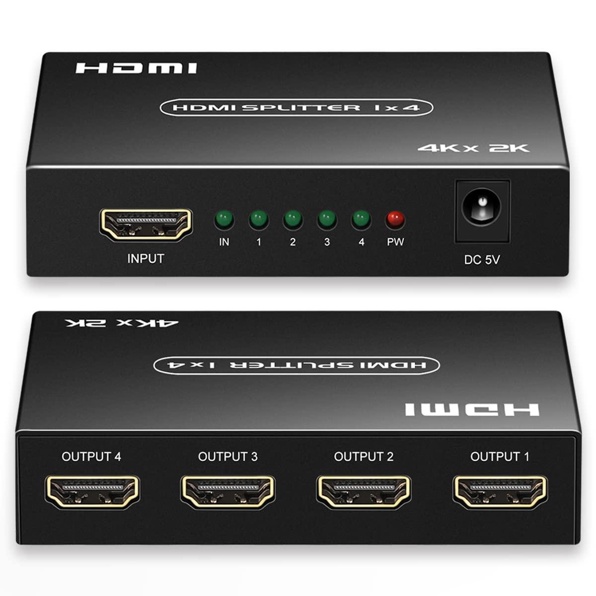 RYXN HDMI Switch 3 in 1 Out + HDMI Splitter 1 in 4 Out