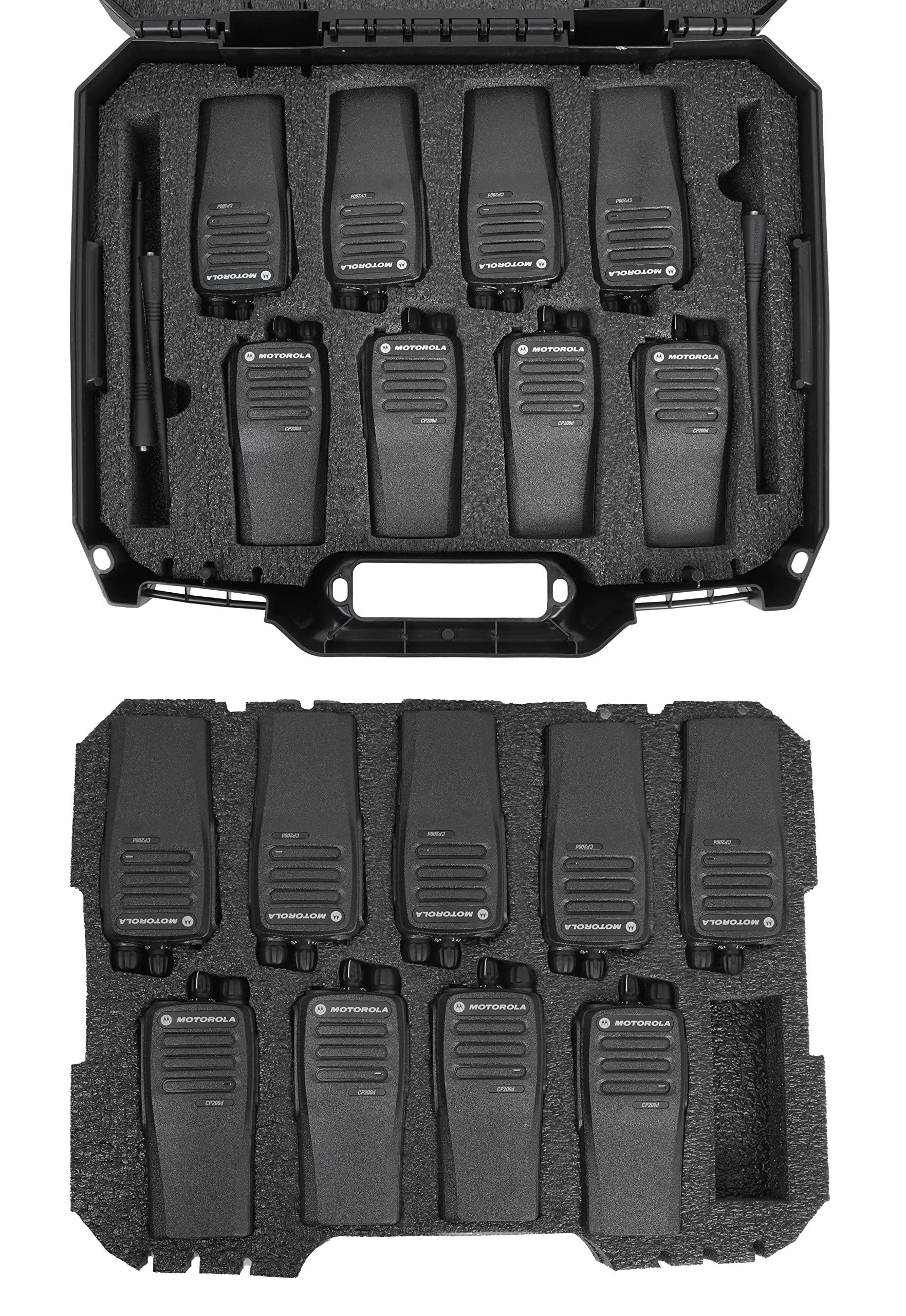 Case Club Case Club Case fits 17 Motorola R2 / CP200 / XPR 3500e Two-Way Radios in Pre-Cut & Convenient Carry Case