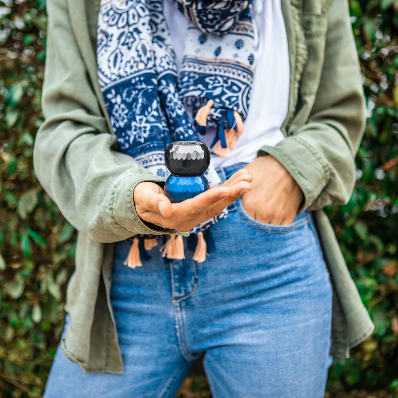 Fashionit Fashionit U Speakers Mini Bluetooth Computer Speaker 2-Pack Bundle with Matching Speaker, Built-in Mic & Selfie Remote Control, for Workspace, Desktop, Laptop, Mobile, Tablet, PC - Glam Black