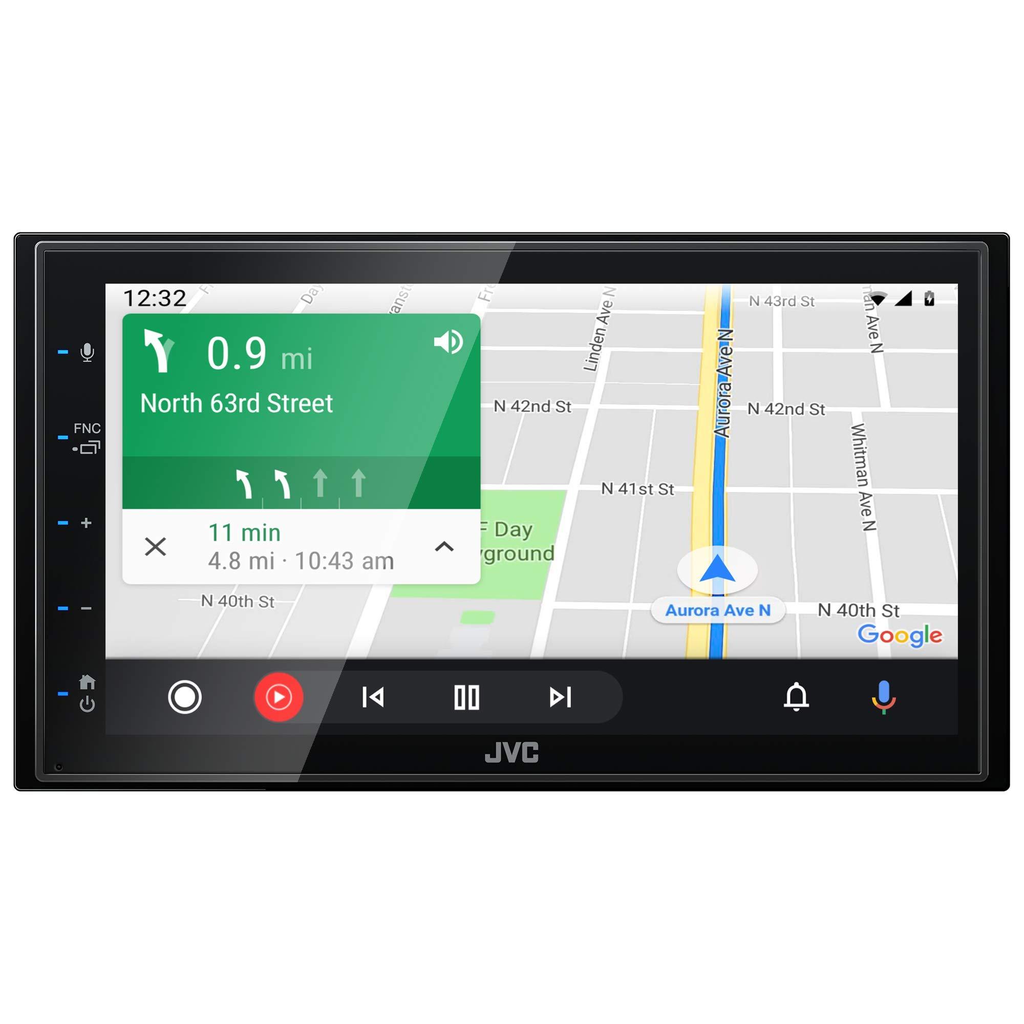 JVC JVC KW-M560BT Apple CarPlay Android Auto Multimedia Player w/ 6.8\" Capacitive Touchscreen, Bluetooth Audio and Hands Free Calling, MP3 Player