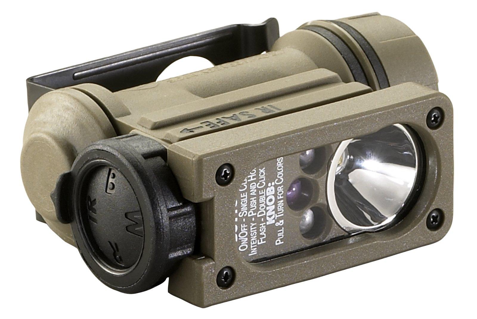 Streamlight Streamlight 14518 Sidewinder 55-Lumens Compact II Military Flashlight with Helmet Mount & Rail Mount in Box, Coyote