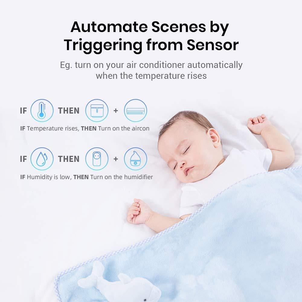Broadlink BroadLink RM4 pro Smart Remote and Sensor Cable Set RM4 pro S (2.4 GHz Wi-Fi Only), Universal IR RF Remote Control Hub with Temperature Humidity Monitor USB Cable, Works with Alexa & IFTTT