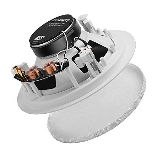 OSD Audio OSD Audio ICE840WRS 8" Weather Proof Outdoor Rated Ceiling Speakers Aluminum Grill Swivel Tweeter W/Crossover - 2 Pack