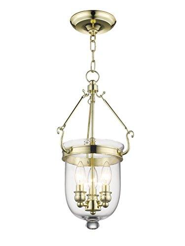 Livex Lighting Livex Lighting 5063-02 Jefferson 3-Light Hanging Lantern, Polished Brass