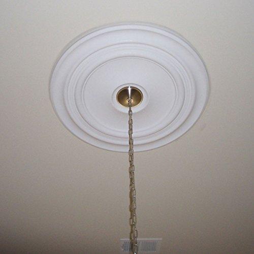 Ekena Millwork Ekena Millwork CM24TR2-03500 Traditional Ceiling Medallion, 24 3/8\"OD x 3 1/2\"ID x 1 1/2\"P, Factory Primed