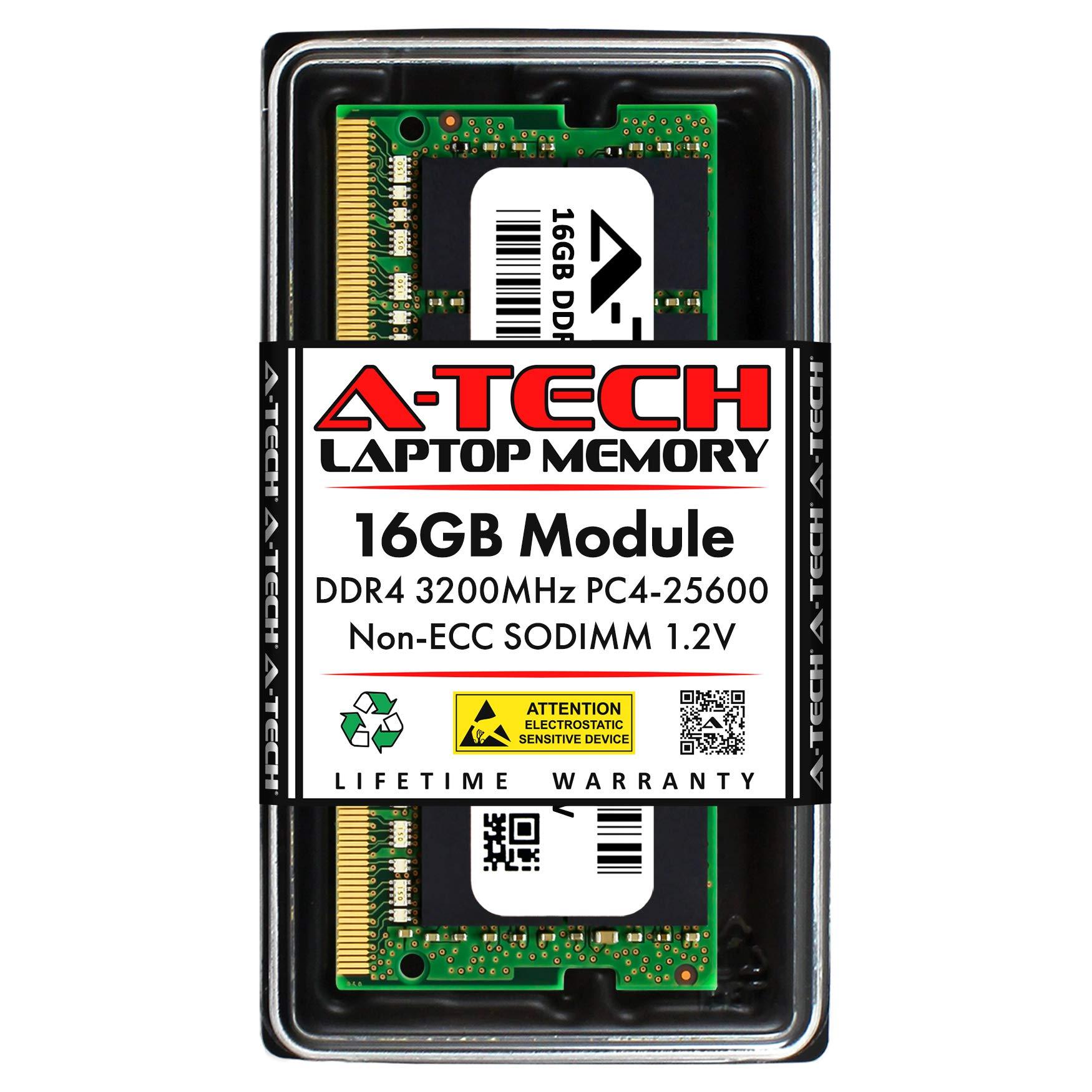 A-Tech A-Tech 16GB RAM for Dell Inspiron 15 3000 (3511) Laptop | DDR4 3200MHz PC4-25600 SODIMM 1.2V 260-Pin Non-ECC SO-DIMM Memory Upgrade