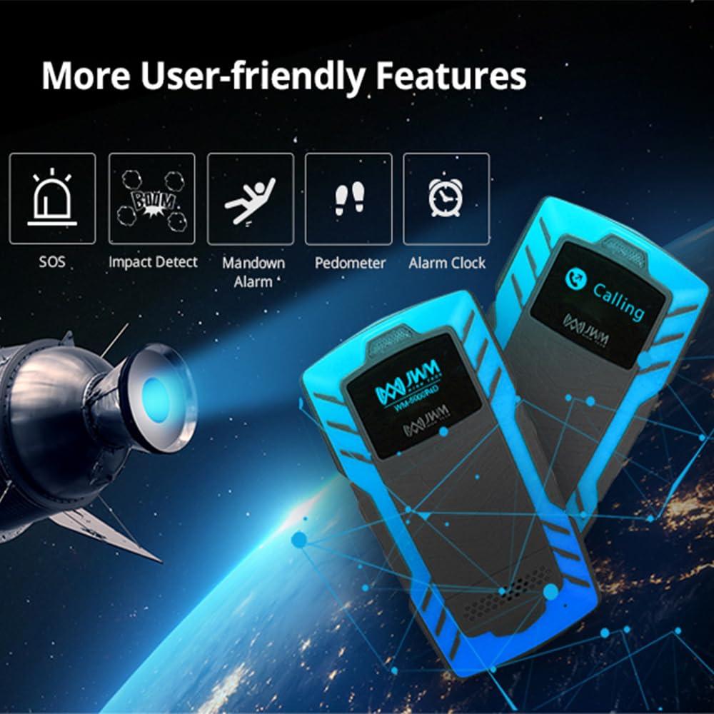 JWMGKJ JWM Guard Patrol Tour System with Fingerprint Recognition, Phone Calling, 4G Online Real-Time Patrol Checkpoint System for Hotels, Free Cloud Software