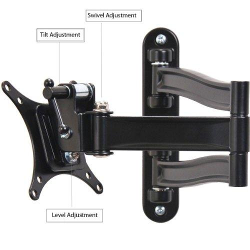 VideoSecu VideoSecu TV Wall Mount Articulating Arm Tilt Swivel Bracket for Most 19-39" TV Monitor Display VESA 100X100 75X75 up to 33LBS ML15B A28