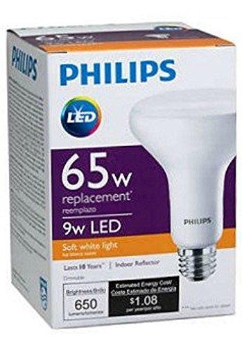 Philips LED Philips 65W Equivalent LED BR30 Soft Flood Light Bulb with Dimmable Warm Glow, White