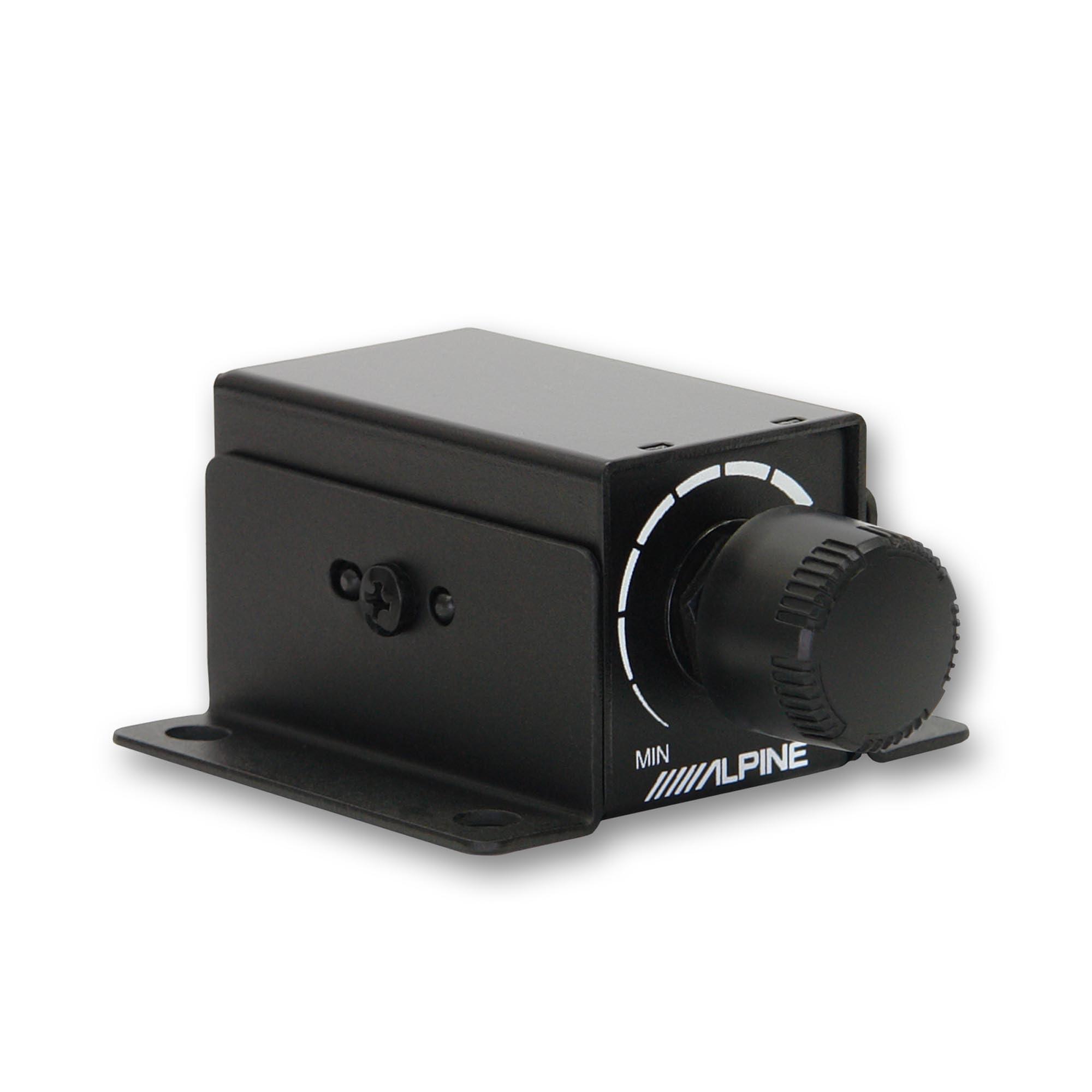 Alpine Alpine R2-SB10V 10-inch R-Series Halo Preloaded Sub Enclosure with ProLink w/ R2-A75M Amp, Rux Knob Bundle