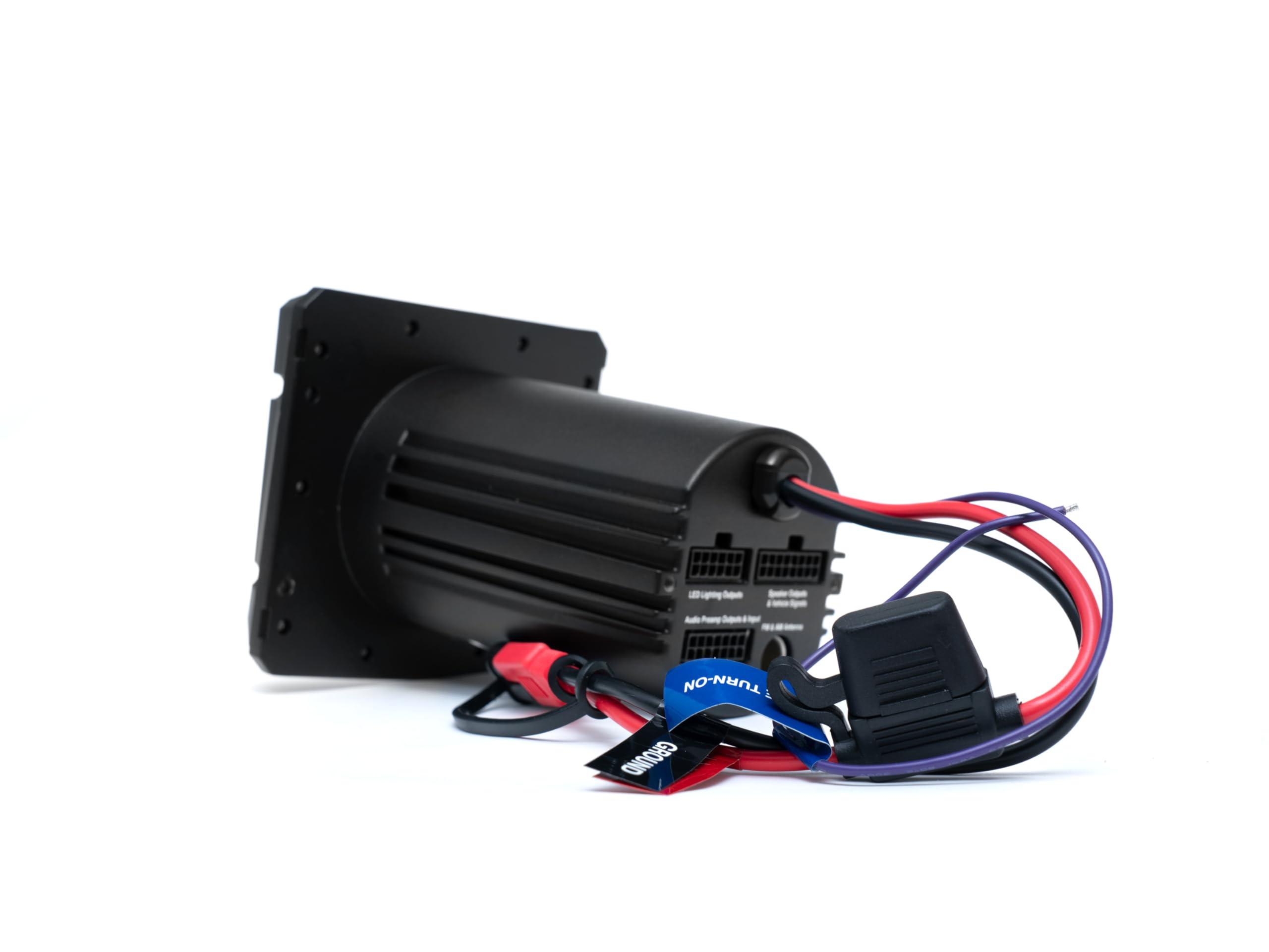 SoundExtreme SoundExtreme by ECOXGEAR Marine AM/FM Stereo Receiver 200-Watt Waterproof Bluetooth Powersports with 6.5-inch Wired Speakers Kit (Gauge Style)