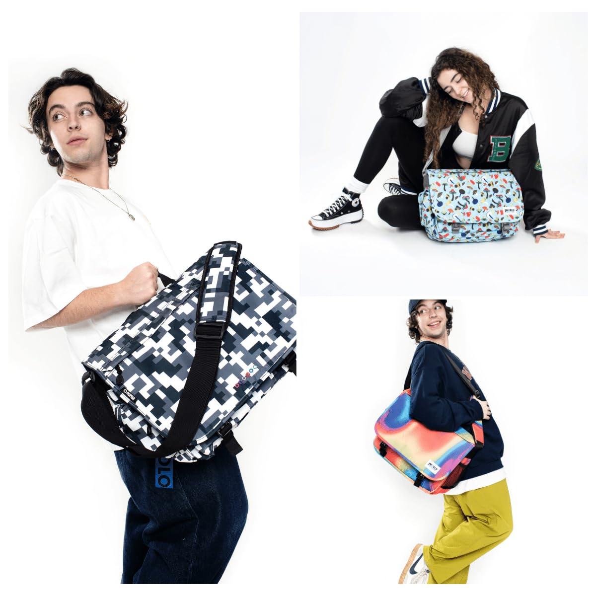 J World New York J World New York Thomas Laptop Messenger Bag for Women. Kids Computer Bookbag, Matcha Checkers, One Size