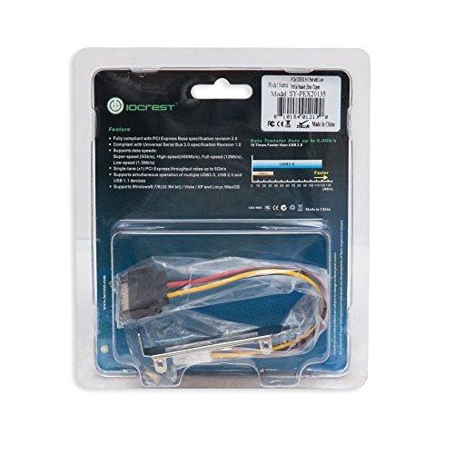 Syba Syba SY-PEX20135 4 Port USB 3.0 PCIe 2.0 x1 Etron Chipset Green
