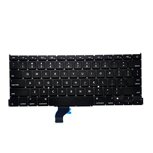 Padarsey Padarsey Replacement Keyboard Without Backlit and Frame Compatible for MacBook Pro A1502 13" 2013-2015 Retina Series Black US Layout, Compatible with Part Numbers ME864 ME865 ME866(6 Months Warranty)