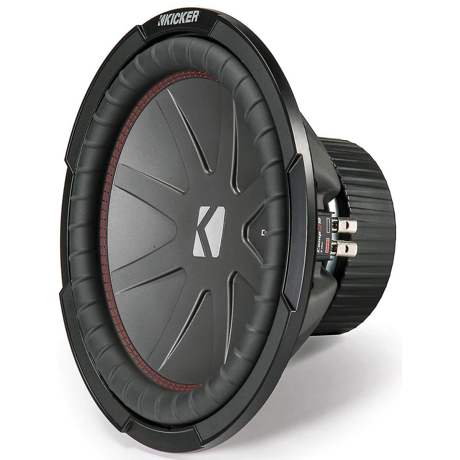 KICKER Kicker CompR12 12-Inch (30cm) Subwoofer, DVC, 2-Ohm, 500W