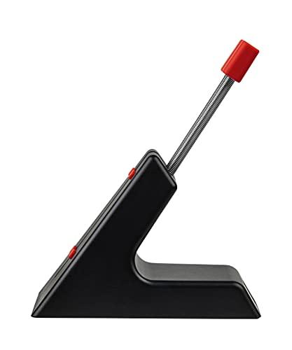 Arozzi Arozzi - Ancora Mouse Bungee with Snug Cord Holder, Rubber Feet, Extendable Spring and Weighted for Stability - Black with Red Accents