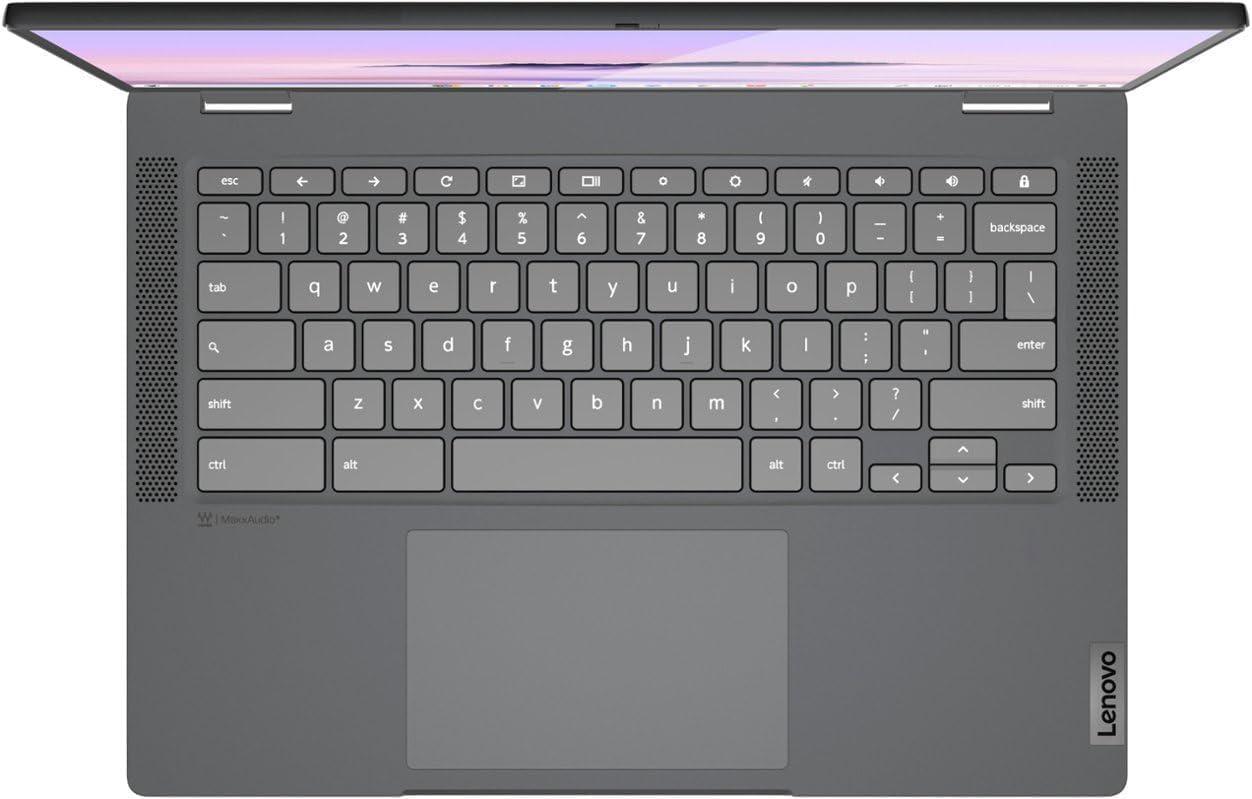 Lenovo Lenovo IdeaPad Flex 5i Chromebook Plus 2-in-1 Laptop, w/External Optical Drive, 14" WUXGA Touchscreen, i3-1315U(6-Core), 8GB RAM, 128GB eMMC + 128GB SD Card, Wi-Fi 6, Backlit Keyboard