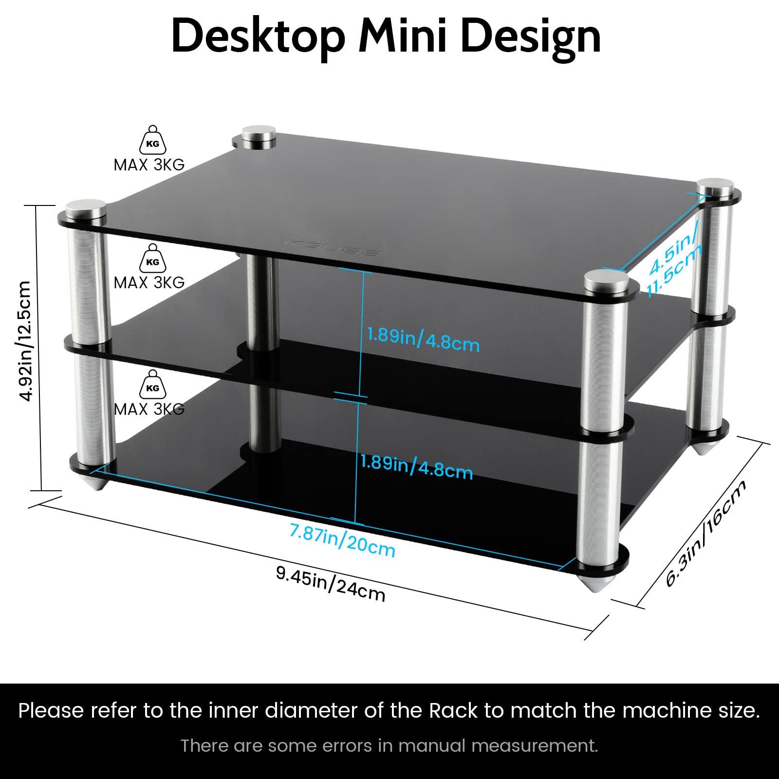 KGUSS FX-Audio DAC-X6 DAC Headphone amp Combo and KGUSS Mini Audio Rack Black