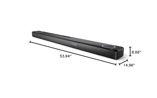 PHILIPS PHILIPS Fidelio FB1 7.1.2-Channel Surround Sound Soundbar with Integrated Dolby Atmos and Subwoofer + DTS Play-Fi, All-in-One, Premium Design and Materials