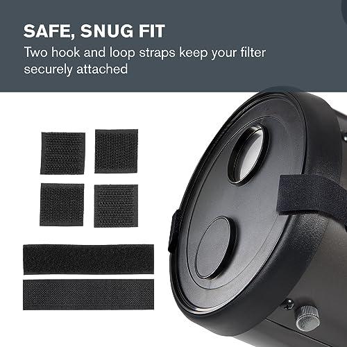 Celestron Celestron EclipSmart Safe Solar Eclipse Telescope Filter Meets ISO 12312-2:2015(E) Standards Works with Existing 127 and 130 Telescopes Observe Solar Eclipses and Sunspots Safe, Snug Fit