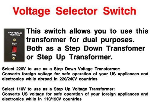 Simran Simran Voltage Power Converter Step Up/Down Transformer. Converts 110V to 220V or 220V to 110V for Worldwide Use (5000 Watt)