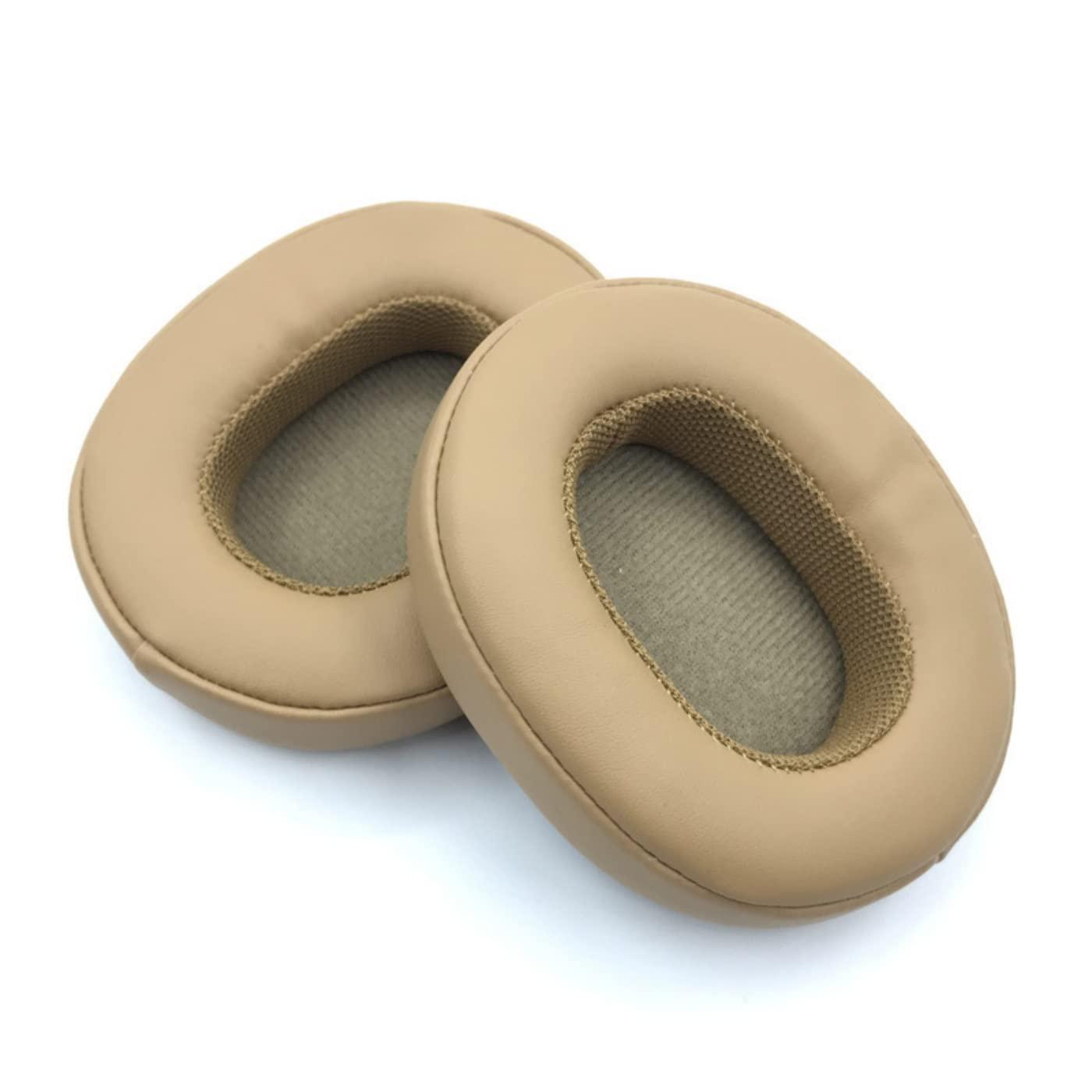 HIQUE Replacement Ear Pads for Skullcandy Hesh 3/ANC/Evo and Crusher Wireless/ANC/Evo/360 and Venue ANC Over-Ear Headphones,Protein Leather and Memory Foam Cushions Ear Muffs Covers - Khaki