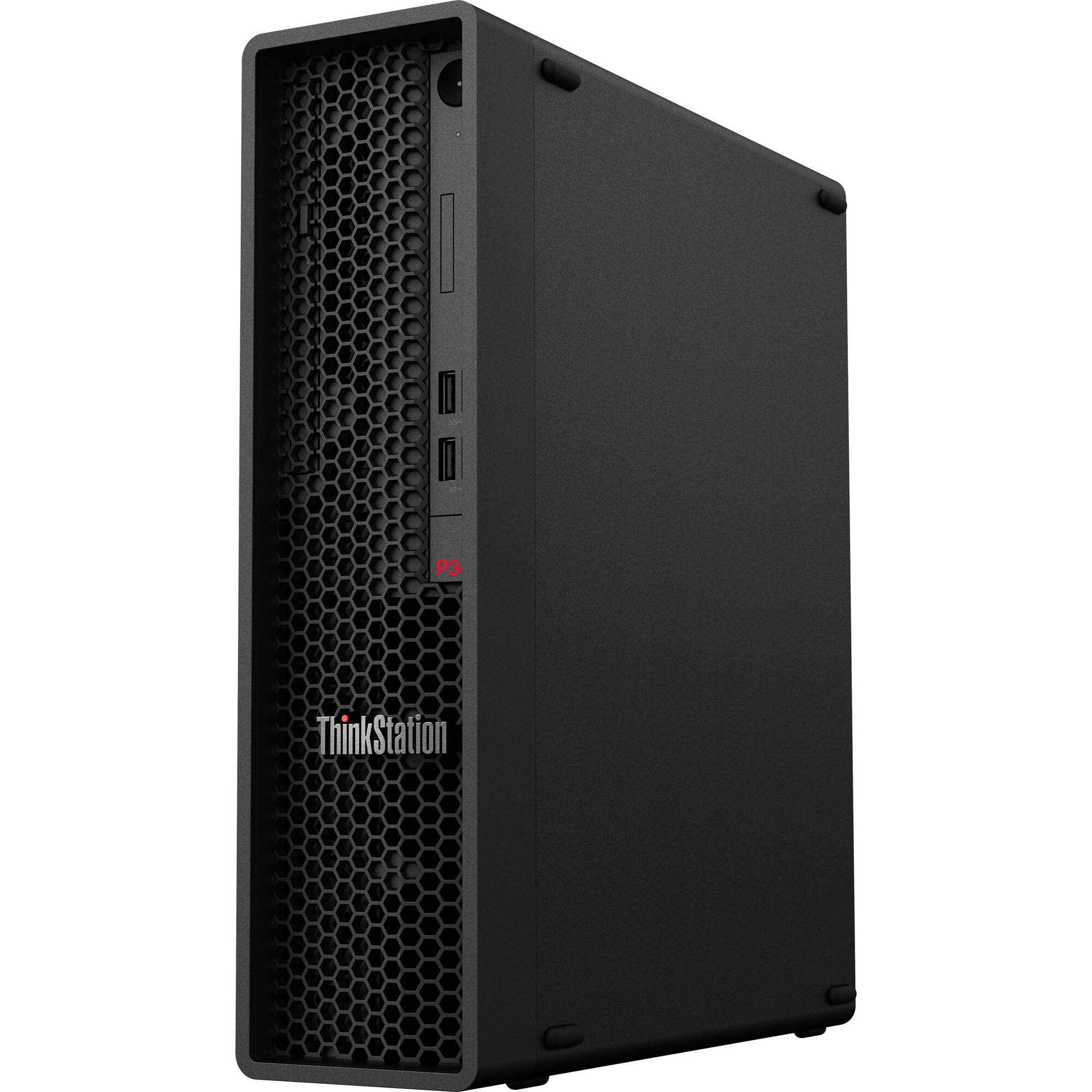 Lenovo Lenovo ThinkStation P340 SFF Home & Business Mini Desktop (Intel i7-10700 8-Core, 16GB RAM, 6TB HDD (3.5), T1000, USB 3.2, USB 3.1, Display Port, SD Card, Win 10 Pro). (Renewed)