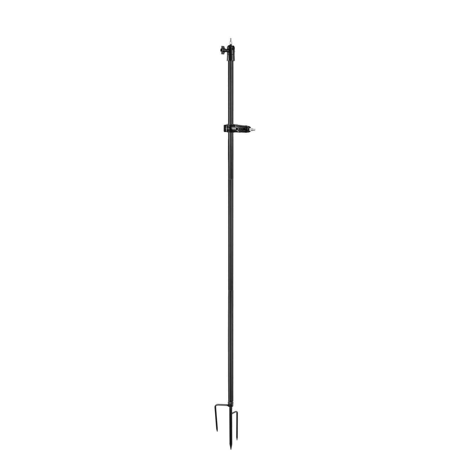 Koroao Koroao 31.49 or 47.24 inch Ground Stake Mount Stand with Solar Panel Mount for Ring, Blink, Arlo, Eufy, Wyze, Google Nest, Simplisafe Cameras and Solar Panels Ground Stake BracketBlack
