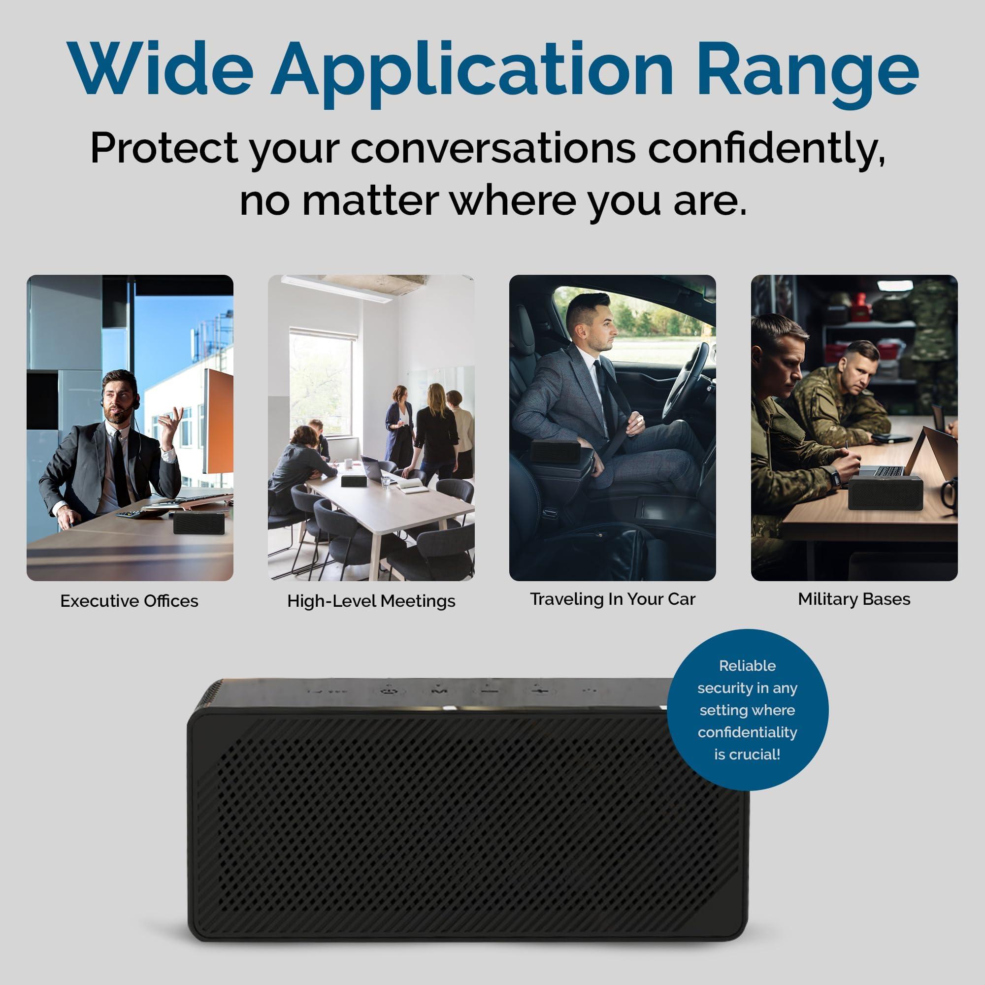 SPY ASSOCIATES Spy Associates Ultrasonic Anti-Recording Device - Voice Activated Anti-Recorder, Microphone Suppressor, 270 Interference Shield, Portable Privacy Protector for Secure Meetings, Office, Cars & More