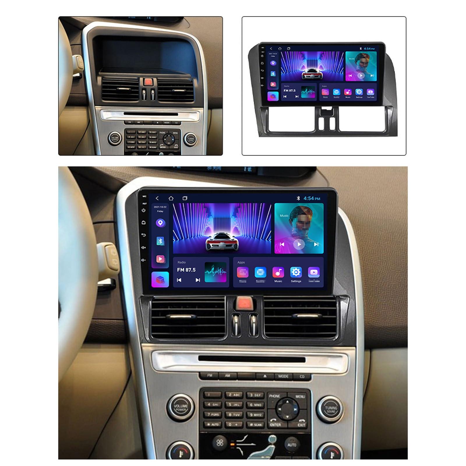 Plusfish Plusfish 9 Inch Android 13 Car Stereo for Volvo XC60 2008~2017 Touch Screen Car Radio Bluetooth Wireless Carplay Android Auto Multimedia Navigation with RDS DSP FM Radio,M150cp 4core 2g+32g