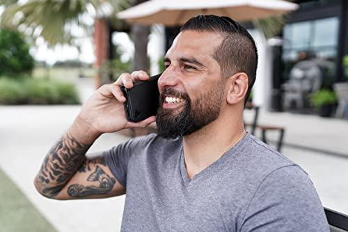 DefenderShield DefenderShield EMF Protection & 5G Anti Radiation iPhone X/XS Case - RFID Blocking EMF Shield Detachable Wallet Case Black