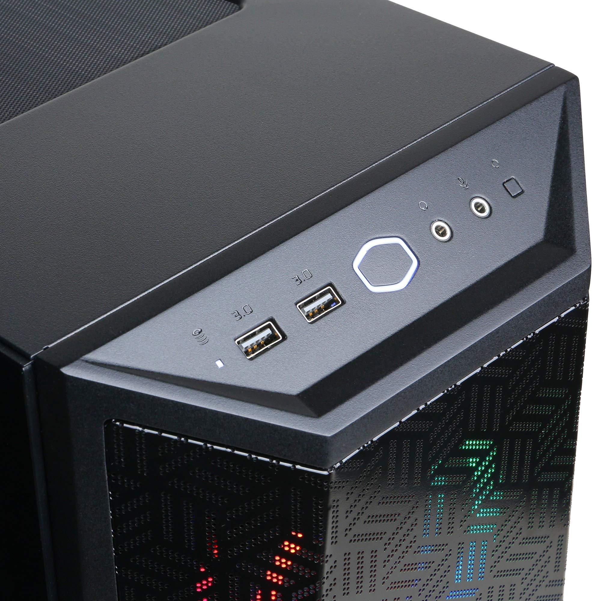 CyberpowerPC CYBERPOWERPC Gamer Xtreme VR Gaming PC, Intel Core i5-11400F 2.6GHz, 8GB DDR4, GeForce RTX 2060 6GB, 500GB NVMe SSD, WiFi Ready & Win 11 Home (GXiVR8060A11)