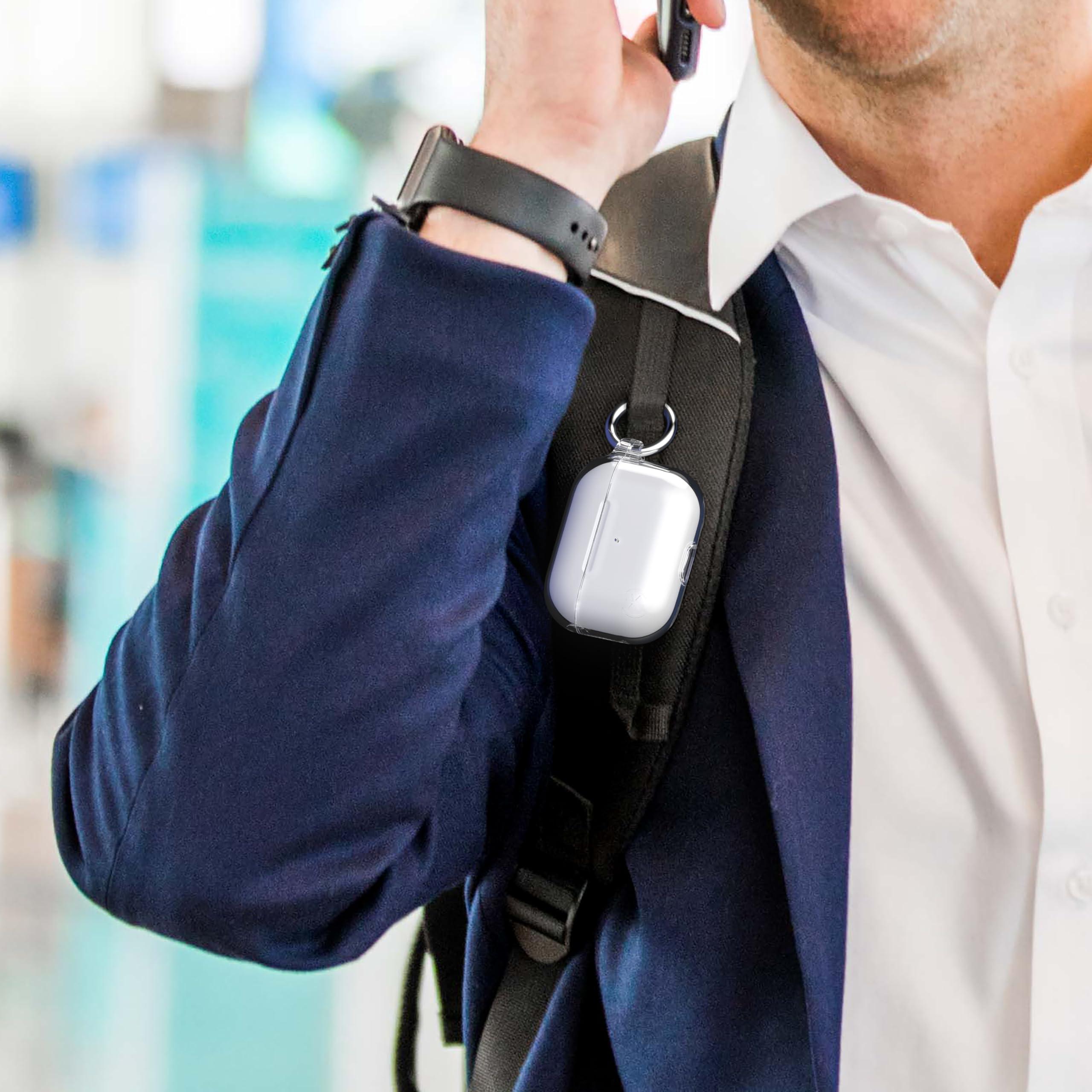 Speck Speck Clear AirPods Pro Case - for Apple AirPods Pro 1st Gen & AirPods Pro 2nd Gen - Scratch-Resistant Coating with Carabiner Attachment - Presidio Clear