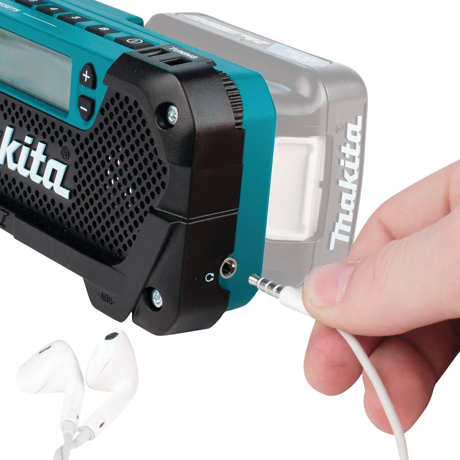 Makita Makita RM02 12V max CXT Lithium-Ion Cordless Compact Job Site Radio, Tool Only