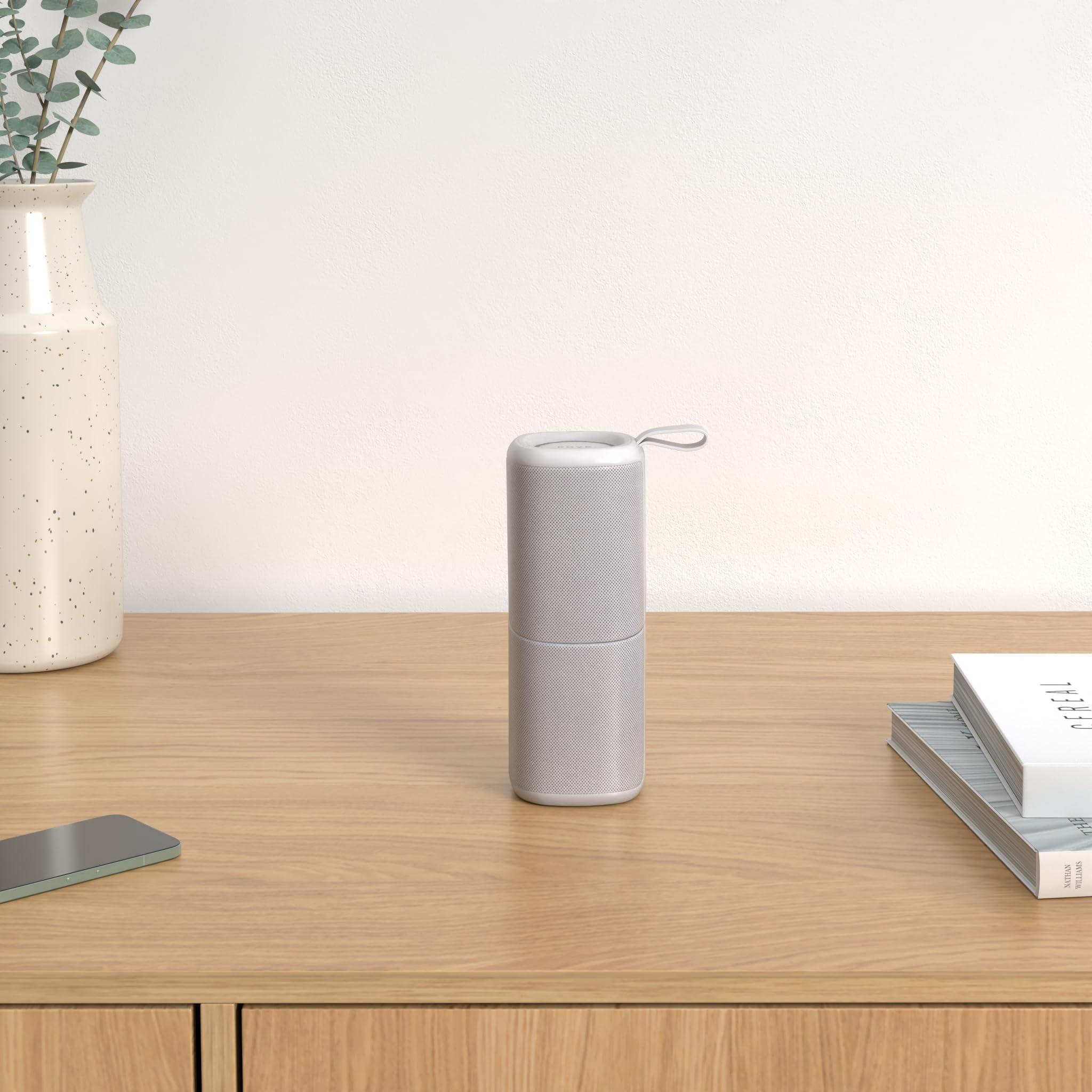 KOVE KOVE Commuter 2 Portable Speaker - Concrete Bluetooth Speakers, Wireless with HD Louder Volume, Deep Bass Subwoofer, Microphone, IPX7 Water Resistant - Perfect Boom Box for Home, Outdoor or Travel