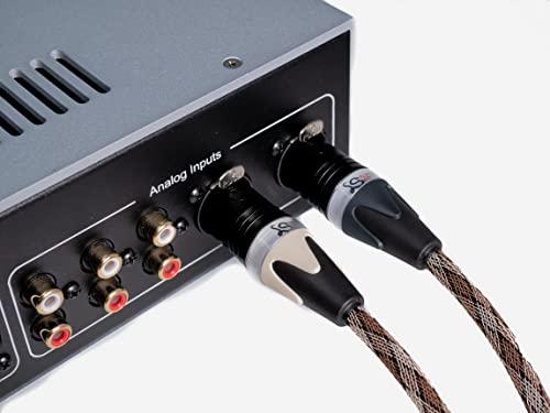 BETTERCABLES.COM Better Cables BETTERCABLES.COM Silver Serpent Snake Edition Balanced XLR Audiophile Audio Cables (Pair - 2 Cables) - High-End, High-Performance, Silver/Copper Hybrid, Low-Capacitance - 6 Feet