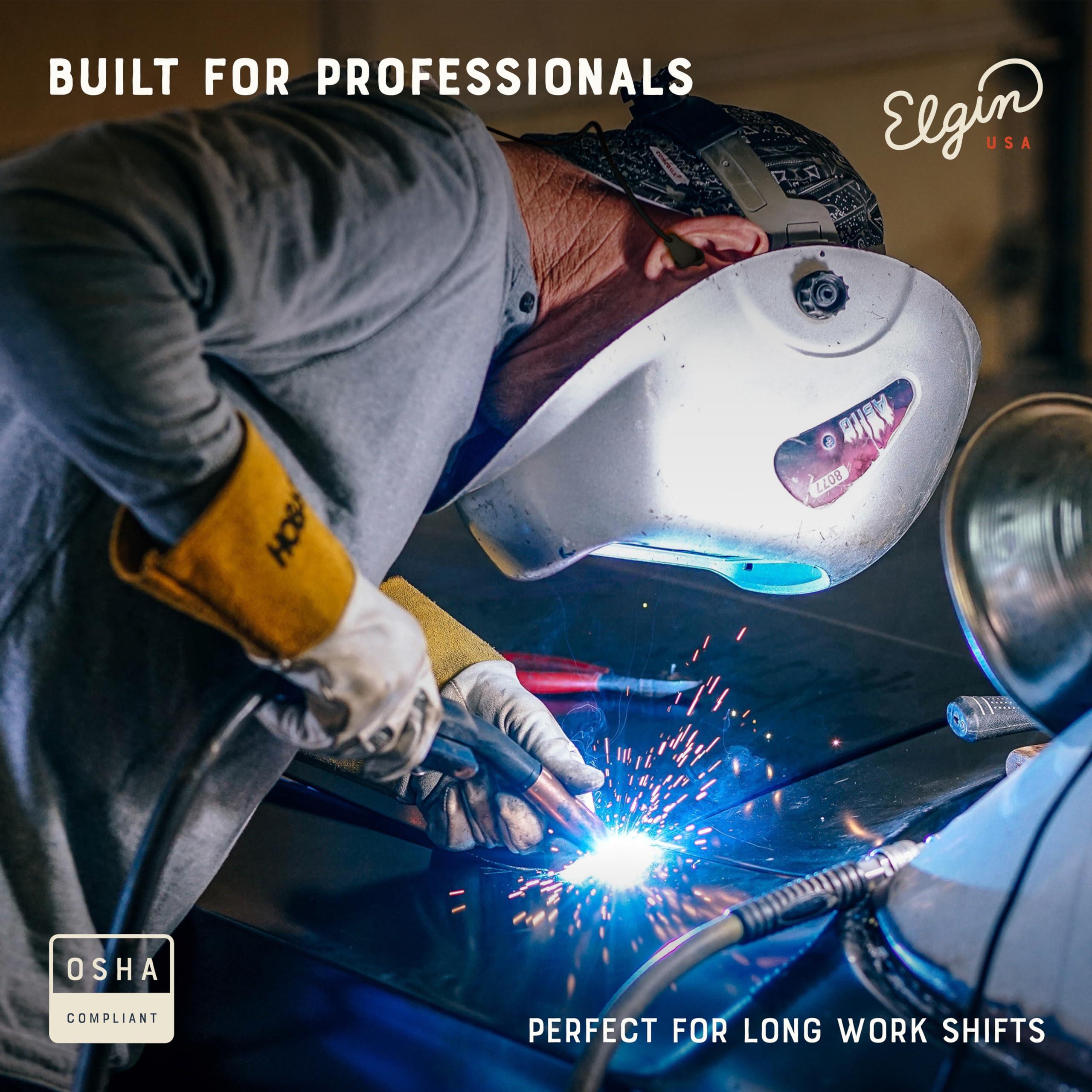 Elgin Elgin Ruckus Earplug Headphones, ANSI Certified 25dB Noise Reduction, IP65 Rated for Dust and Water Resistance, Ideal for Construction and Outdoor Work, Durable w/Kevlar-Braided Cables, Stealth Black