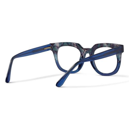 Peepers by PeeperSpecs Peepers by PeeperSpecs Oprah\'s Favorite Women\'s Showbiz Oversized Blue Light Blocking Reading Glasses - Marine Quartz/Blue +2.25