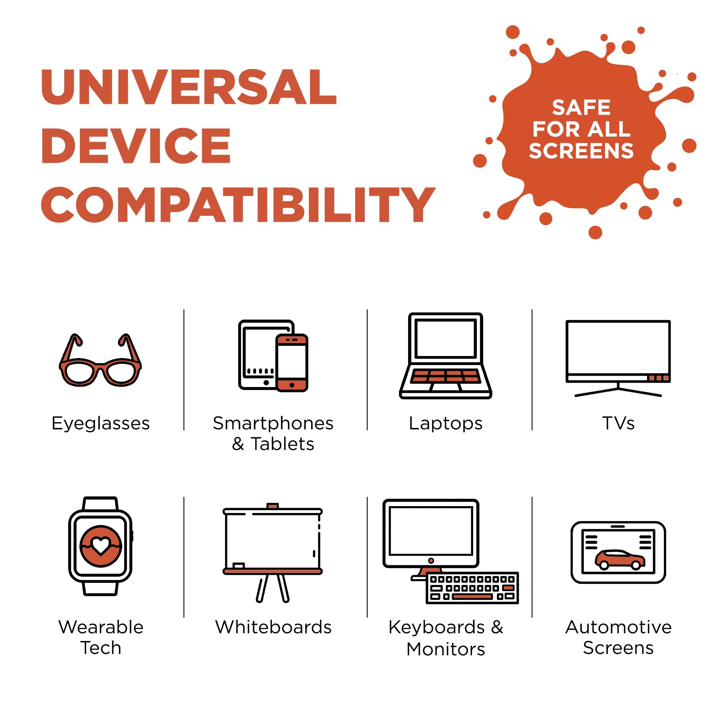 WHOOSH WHOOSH! TV Screen Cleaner - 16.9 fl oz + 1 Microfiber Cleaning Cloth - for TV, OLED, Car, Computer, Laptop, MacBook, iPad, iPhone, Camera, Touch Screen - Industrial Size Electronic Cleaner Kit