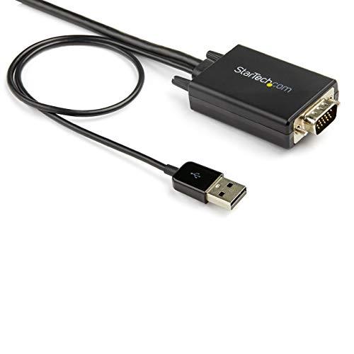StarTech StarTech.com 6ft VGA to HDMI Converter Cable with USB Audio Support & Power - Analog to Digital Video Adapter Cable to Connect a VGA PC to HDMI Display - 1080p Male to Male Monitor Cable (VGA2HDMM2M)