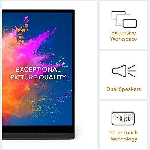 SideTrak SideTrak Solo Pro Triple Touchscreen Portable Monitor for Laptop | 2 Freestanding 15.6” FHD 1080P LED Screens | Compatible with PC & Chrome | USB-C or HDMI | Speakers & HDR Mode