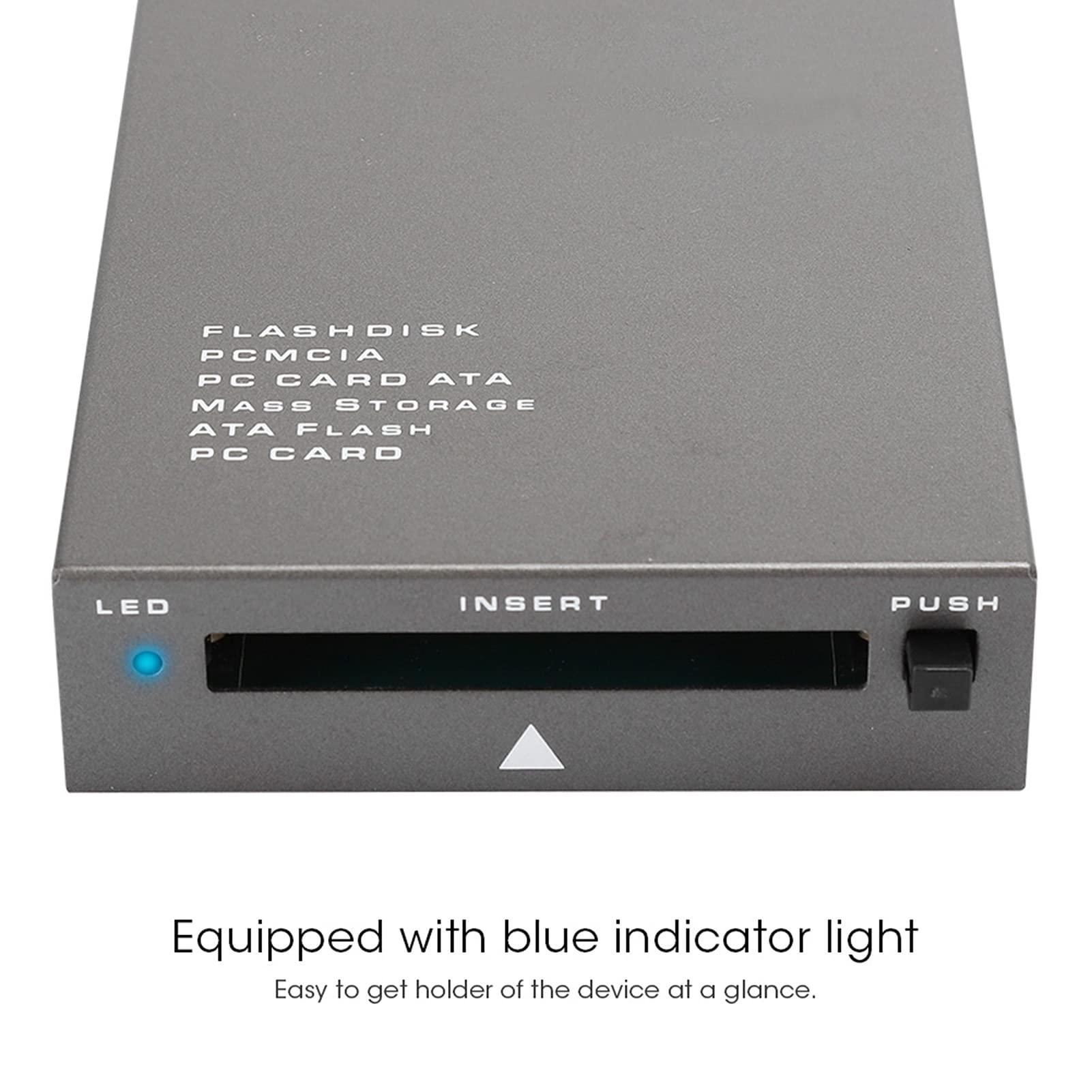 Acogedor USB 2.0 PCMCIA Card Reader, USB2.0 Interface to PC Card ATA, PCMCIA, PC Card Memory Card Reader Support 20MB-20G, Plug and Play, Hot Swap