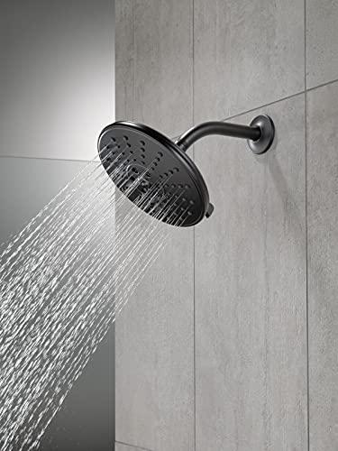 DELTA FAUCET Delta Faucet 3-Spray Touch-Clean H2Okinetic Shower Head, Matte Black 52688-BL
