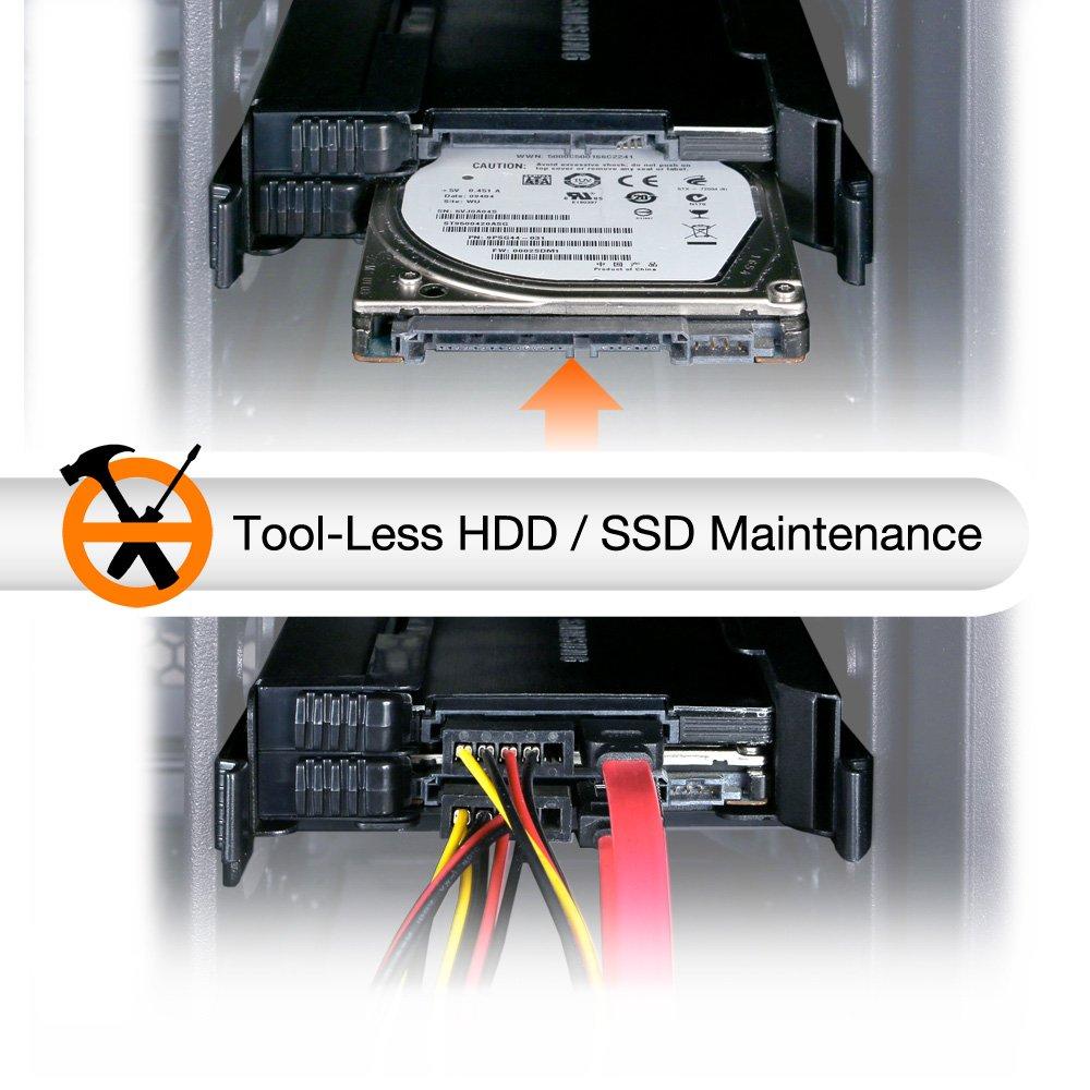 ICY DOCK ICY DOCK Tool-Less 2 Bay 2.5 Inch SSD to 3.5 Inch Dual Internal Hard Disk Drive Metal SSD Mounting Bracket | EZ-Fit PRO MB082SP