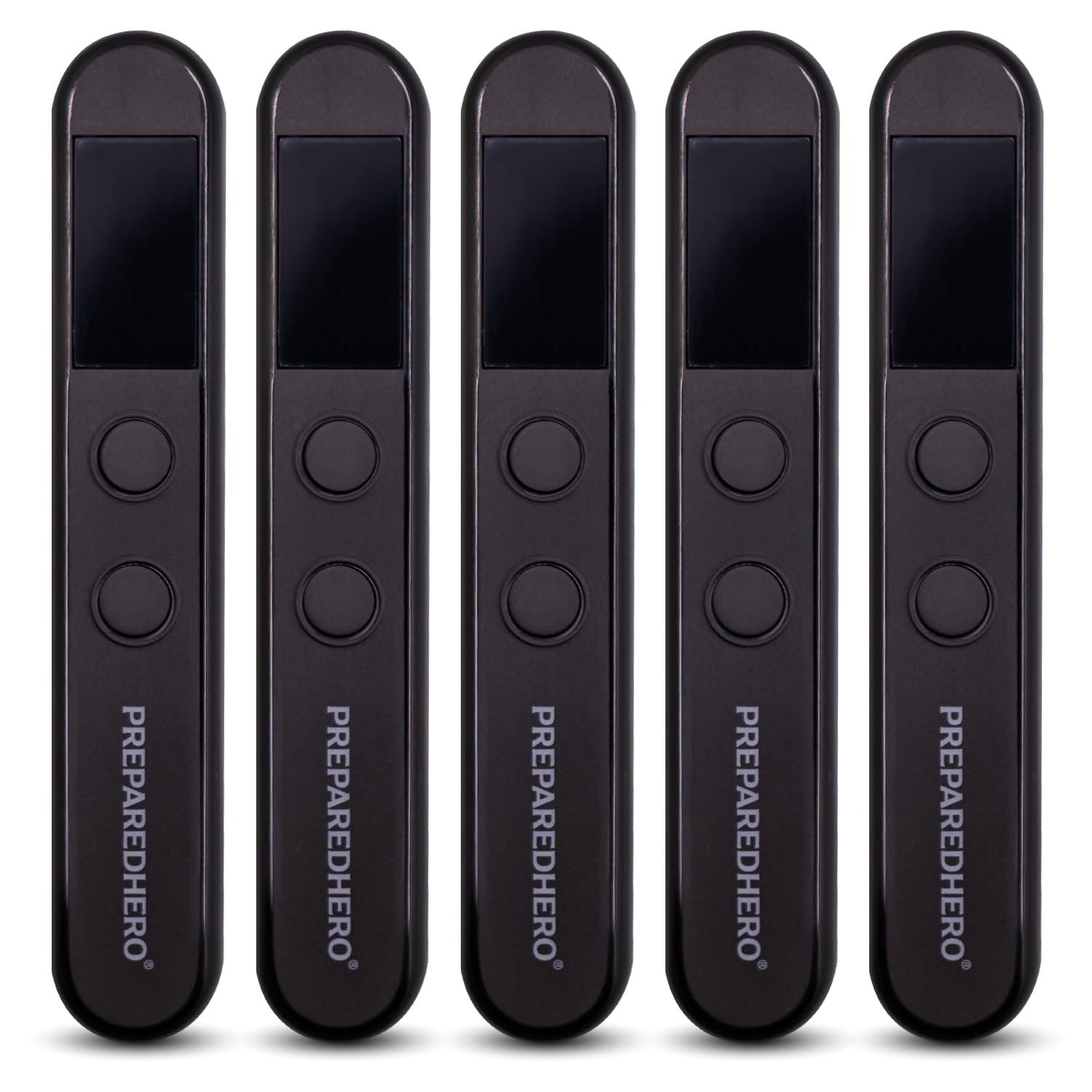 Prepared Hero Prepared Hero Privacy Pen - 5 Pack - Hidden Camera Detector - GPS Tracker Detector - Listening Device Detector - Bug Sweeper - Spy Camera Finder - Hidden Camera Detector for Travel