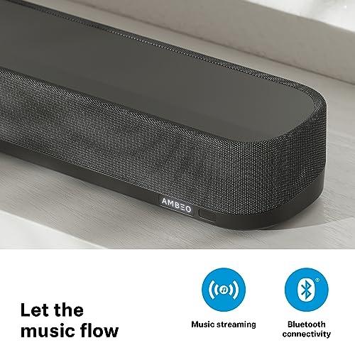 Sennheiser Sennheiser AMBEO Soundbar Mini - Immersive 3D Audio for TV, Movies, and Music - Compact Device with Powerful Adaptive Features, Multiple Connectivity and Intuitive Usage