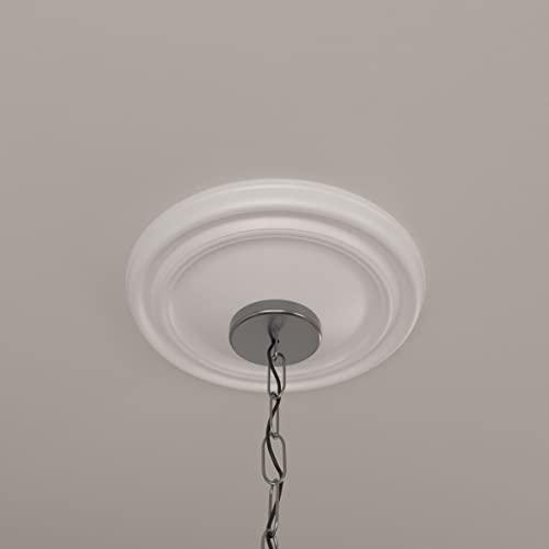 Ekena Millwork Ekena Millwork CM12RE Reece Ceiling Medallion, 12"OD x 1 3/4"P (Fits Canopies up to 2 3/8"), Factory Primed