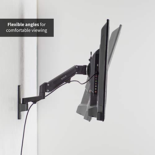 VIVO VIVO Premium Aluminum Single TV Wall Mount for 23 to 43 inch Screens, Adjustable Arm, Fits up to VESA 200x200, MOUNT-G200B