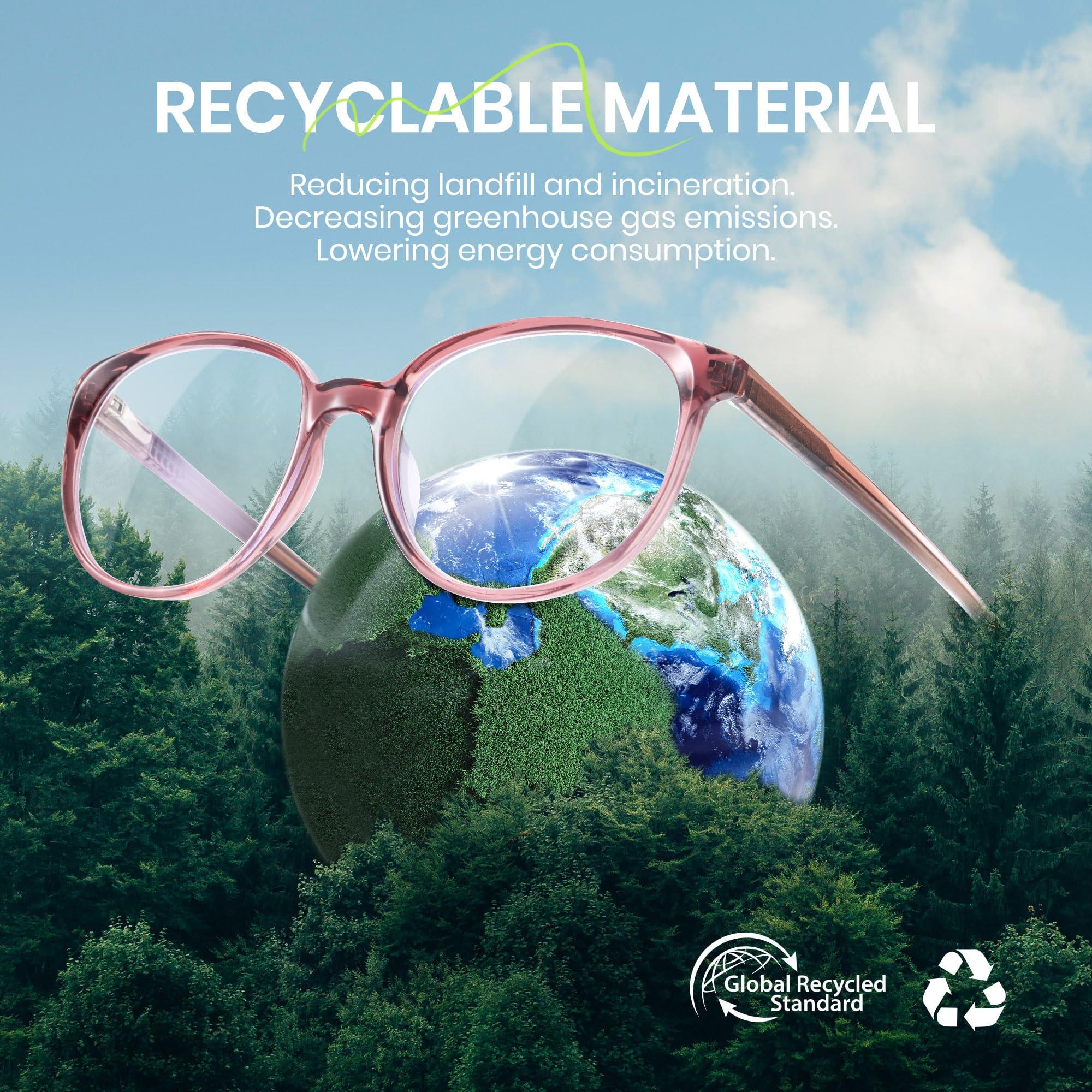 Cyxus Cyxus Round Blue Light Glasses Women Men Retro Circular Computer Glasses Anti Blue Light Blockers 8149